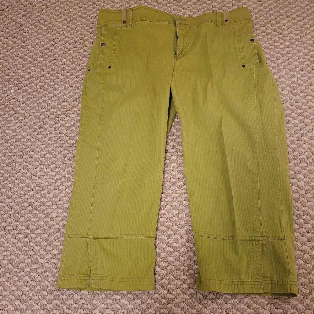 Tribal Lime Green Capri Pants for Women Size 14 - Picture 4 of 7